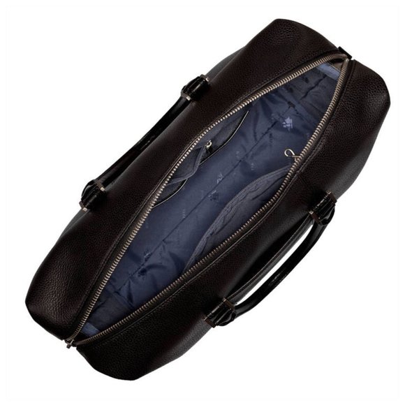 NWT BRAHMIN Duxbury Duffle in Black Avalon Genuine Leather - Picture 10 of 12